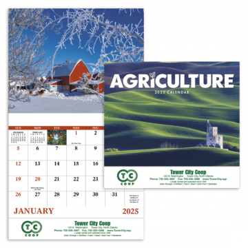Agriculture Wall Calendar - Stapled